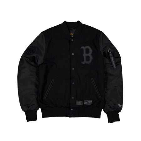 Alpha Industries x Boston Red Sox MA-1 Wool Varsity Jacket Black