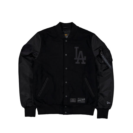 Alpha Industries x Los Angeles Dodgers MA-1 Wool Varsity Jacket Black