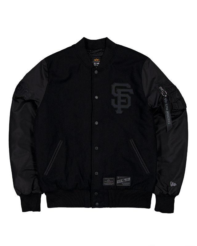 Alpha Industries x San Francisco Giants MA-1 Wool Varsity Jacket Black