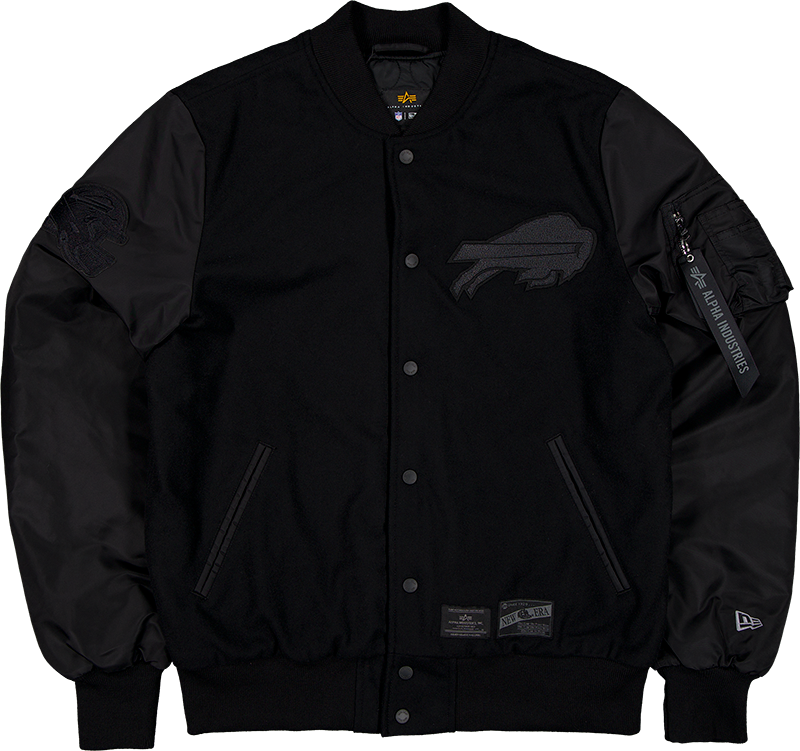 Alpha Industries x Buffalo Bills MA-1 Wool Varsity Jacket Black