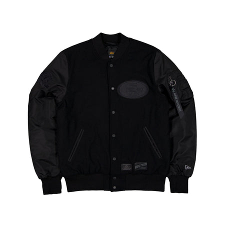 Alpha Industries x San Francisco 49ers MA-1 Wool Varsity Jacket Black