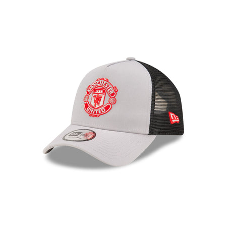 Manchester United Seasonal Gray 9FORTY A-Frame Trucker Hat