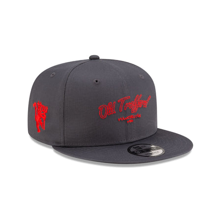 Manchester United Chain Stitch Dark Gray 9FIFTY Snapback Hat