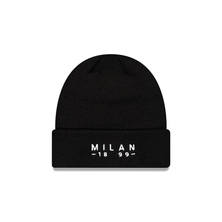 AC Milan Established Wordmark Black Cuff Knit Hat