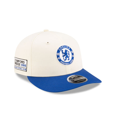 Chelsea FC Lion Crest SW6 Open White Low Profile 9FIFTY Snapback Hat