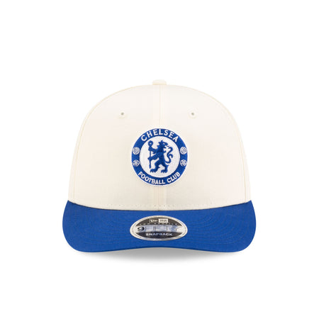 Chelsea FC Lion Crest SW6 Open White Low Profile 9FIFTY Snapback Hat