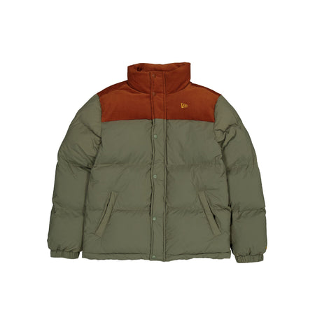 New Era Green Canvas Puffer Jacket