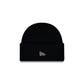 New Era Black Wide Cuff Knit Beanie