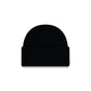 New Era Black Wide Cuff Knit Beanie