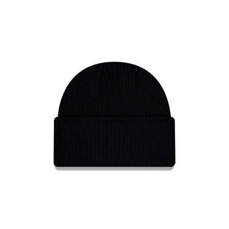 New Era Black Wide Cuff Knit Beanie