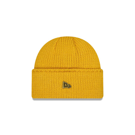 New Era Yellow Wide Cuff Knit Beanie