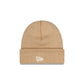 New Era Beige Short Cuff Knit Beanie