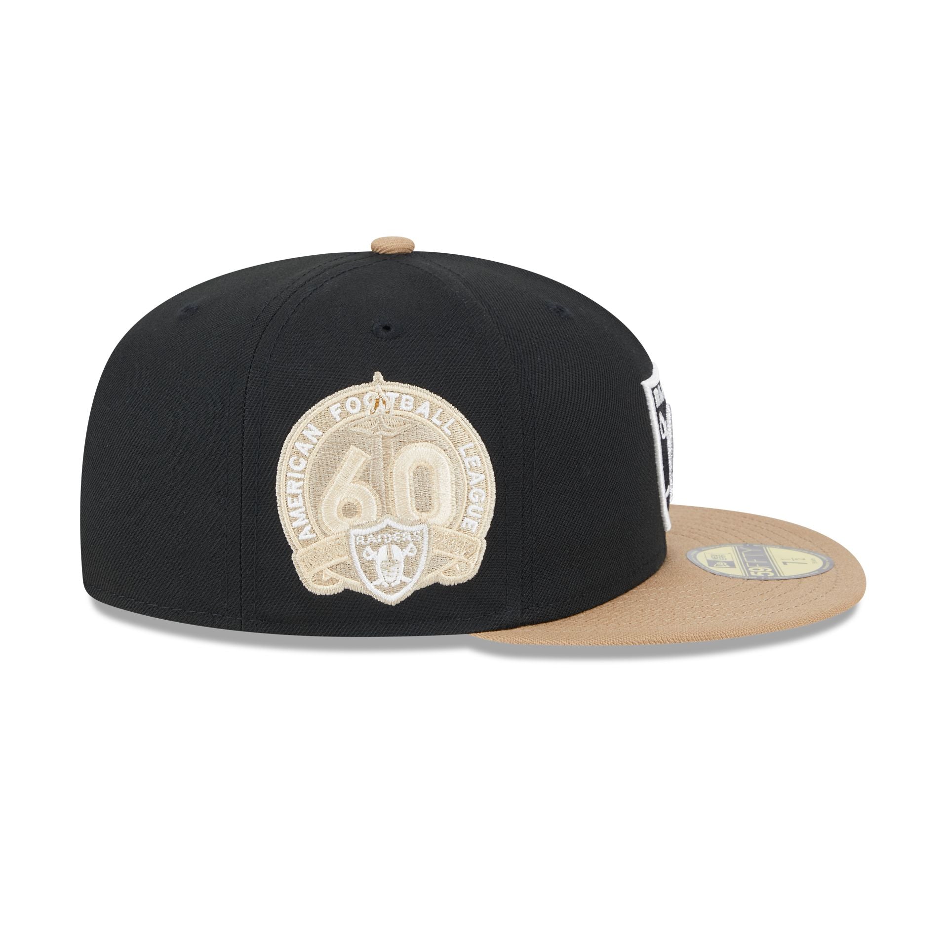 Las Vegas Raiders Western Khaki 59FIFTY Fitted