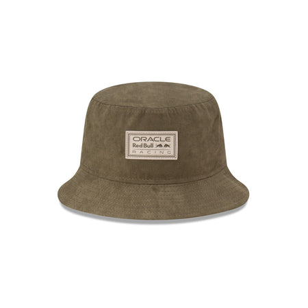 Oracle Red Bull Racing Faux Suede Olive Bucket Hat