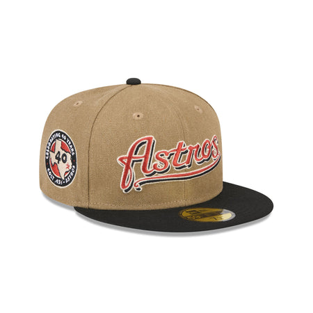 Houston Astros Canvas Crown 59FIFTY Fitted Hat