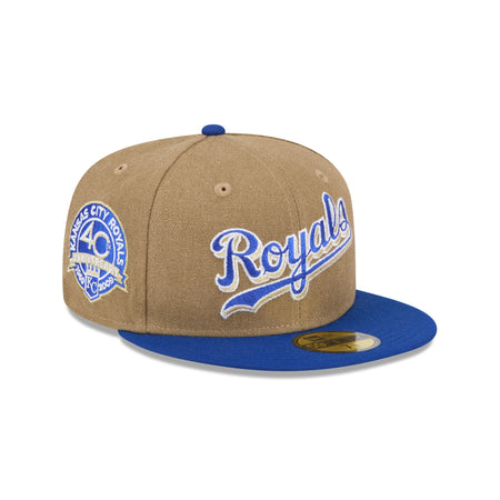 Kansas City Royals Canvas Crown 59FIFTY Fitted Hat