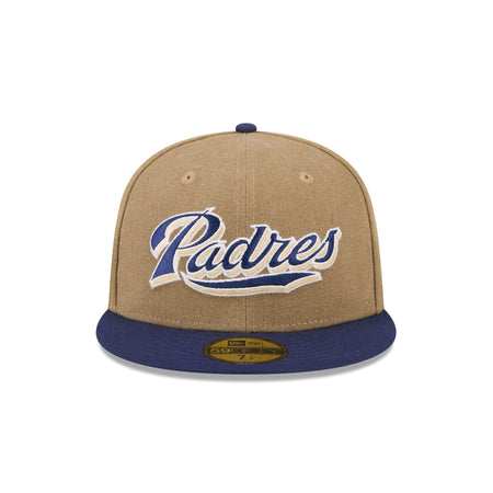 San Diego Padres Canvas Crown 59FIFTY Fitted Hat