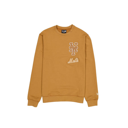 New York Mets Light Bronze Logo Select Crewneck