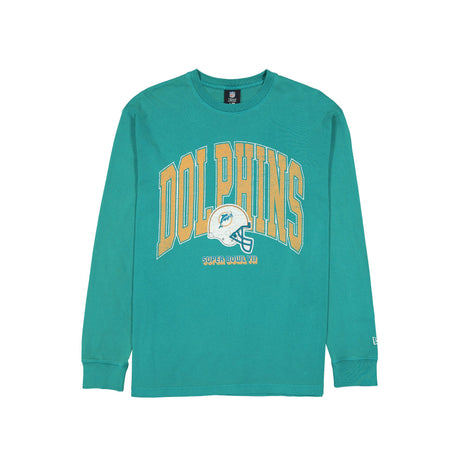 Miami Dolphins Oversized Essentials Long Sleeve T-Shirt