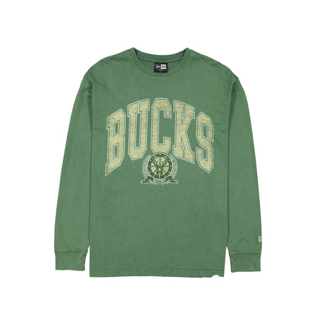 Milwaukee Bucks Oversized Essentials Long Sleeve T-Shirt