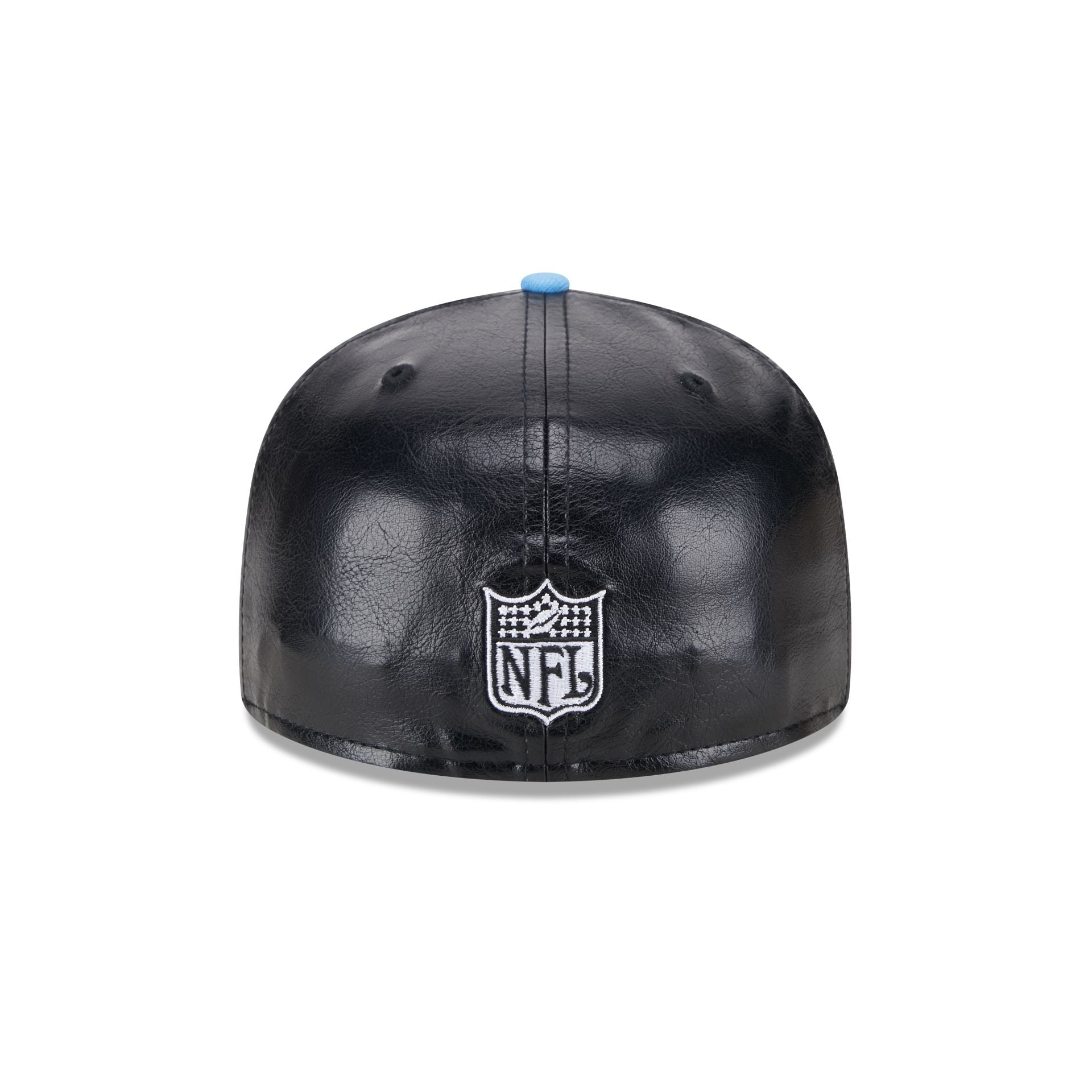 NFL Oilers Faux Leather Crown 59FIFTY Fitted Hat New Era Cap