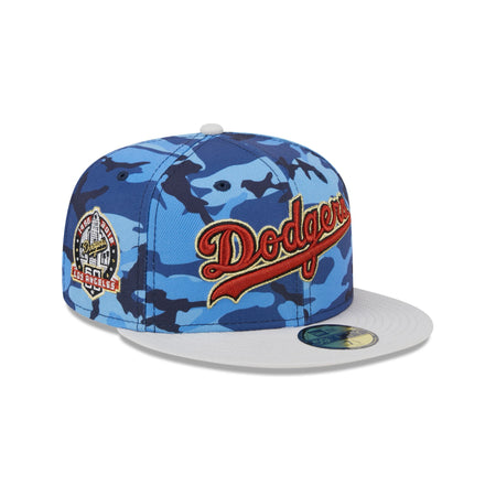 Los Angeles Dodgers Blue Camo 59FIFTY Fitted Hat