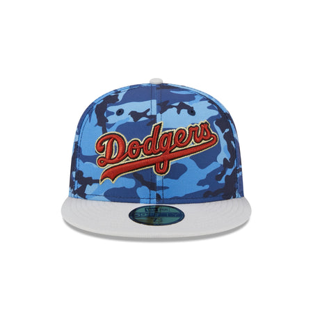 Los Angeles Dodgers Blue Camo 59FIFTY Fitted Hat