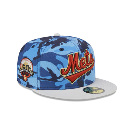 New York Mets Blue Camo 59FIFTY Fitted Hat