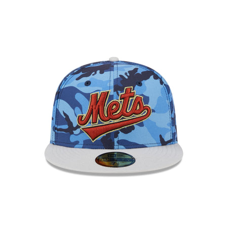 New York Mets Blue Camo 59FIFTY Fitted Hat