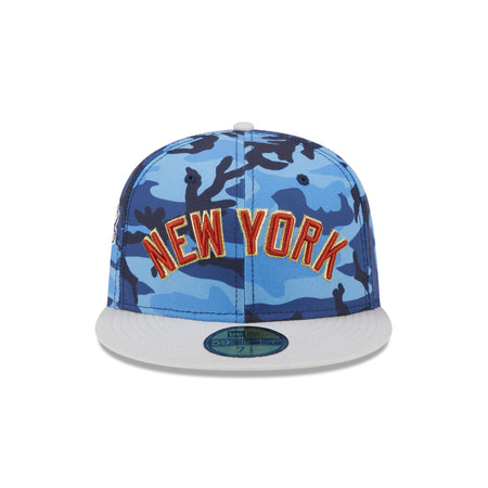 New York Yankees Blue Camo 59FIFTY Fitted Hat