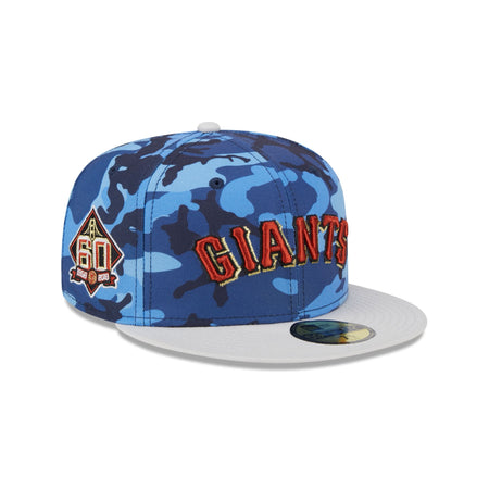 San Francisco Giants Blue Camo 59FIFTY Fitted Hat
