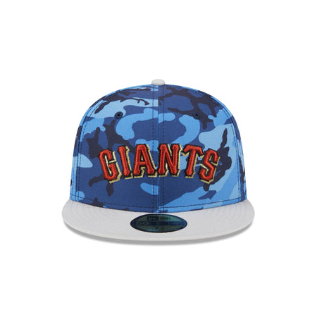 San Francisco Giants Blue Camo 59FIFTY Fitted Hat