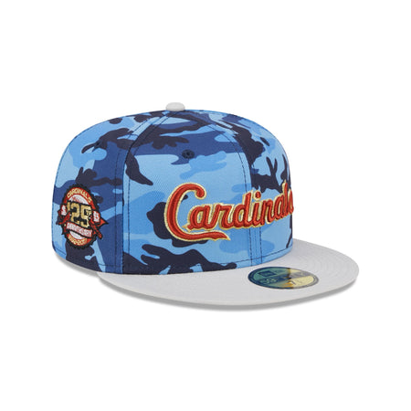 St. Louis Cardinals Blue Camo 59FIFTY Fitted Hat
