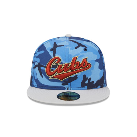 Chicago Cubs Blue Camo 59FIFTY Fitted Hat