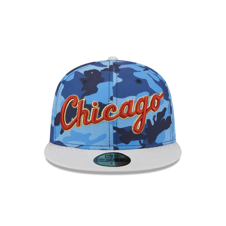 Chicago White Sox Blue Camo 59FIFTY Fitted Hat