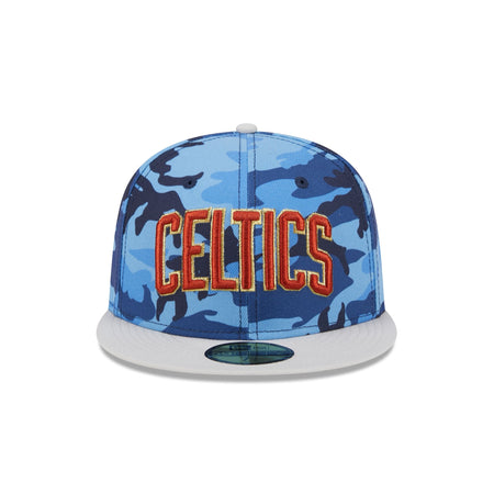 Boston Celtics Blue Camo 59FIFTY Fitted Hat