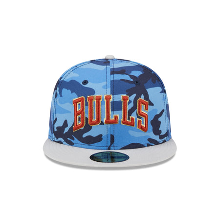 Chicago Bulls Blue Camo 59FIFTY Fitted Hat