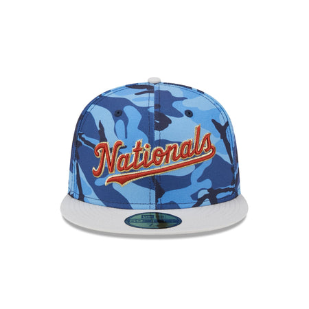 Washington Nationals Blue Camo 59FIFTY Fitted Hat