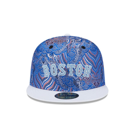 Boston Red Sox Wave Fill 59FIFTY Fitted Hat