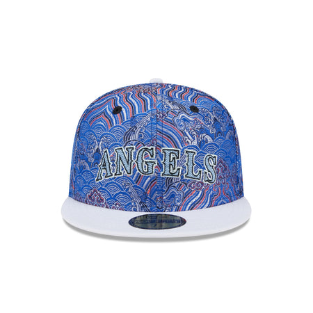 Los Angeles Angels Wave Fill 59FIFTY Fitted Hat