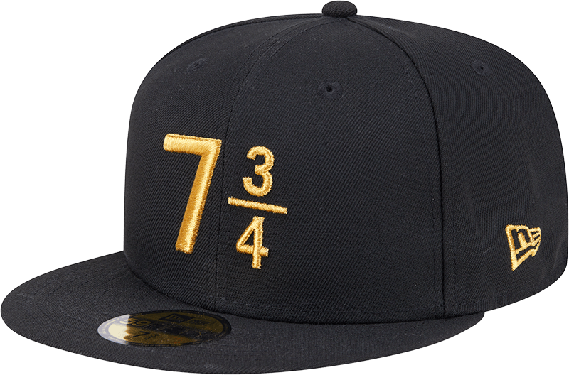New Era Cap Signature Size 7 3/4 Black 59FIFTY Fitted