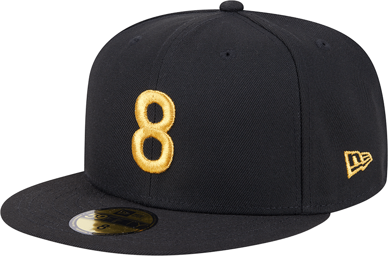 New Era Cap Signature Size 8 Black 59FIFTY Fitted