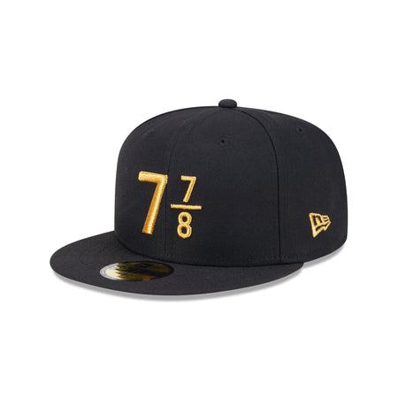 New Era Cap Signature Size 7 7/8 Black 59FIFTY Fitted Hat