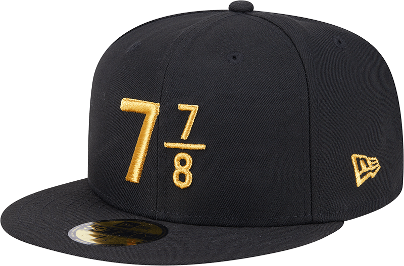 New Era Cap Signature Size 7 7/8 Black 59FIFTY Fitted