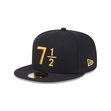 New Era Cap Signature Size 7 1/2 Black 59FIFTY Fitted Hat