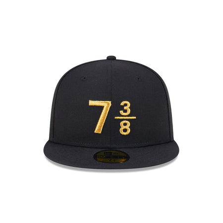 New Era Cap Signature Size 7 3/8 Black 59FIFTY Fitted Hat