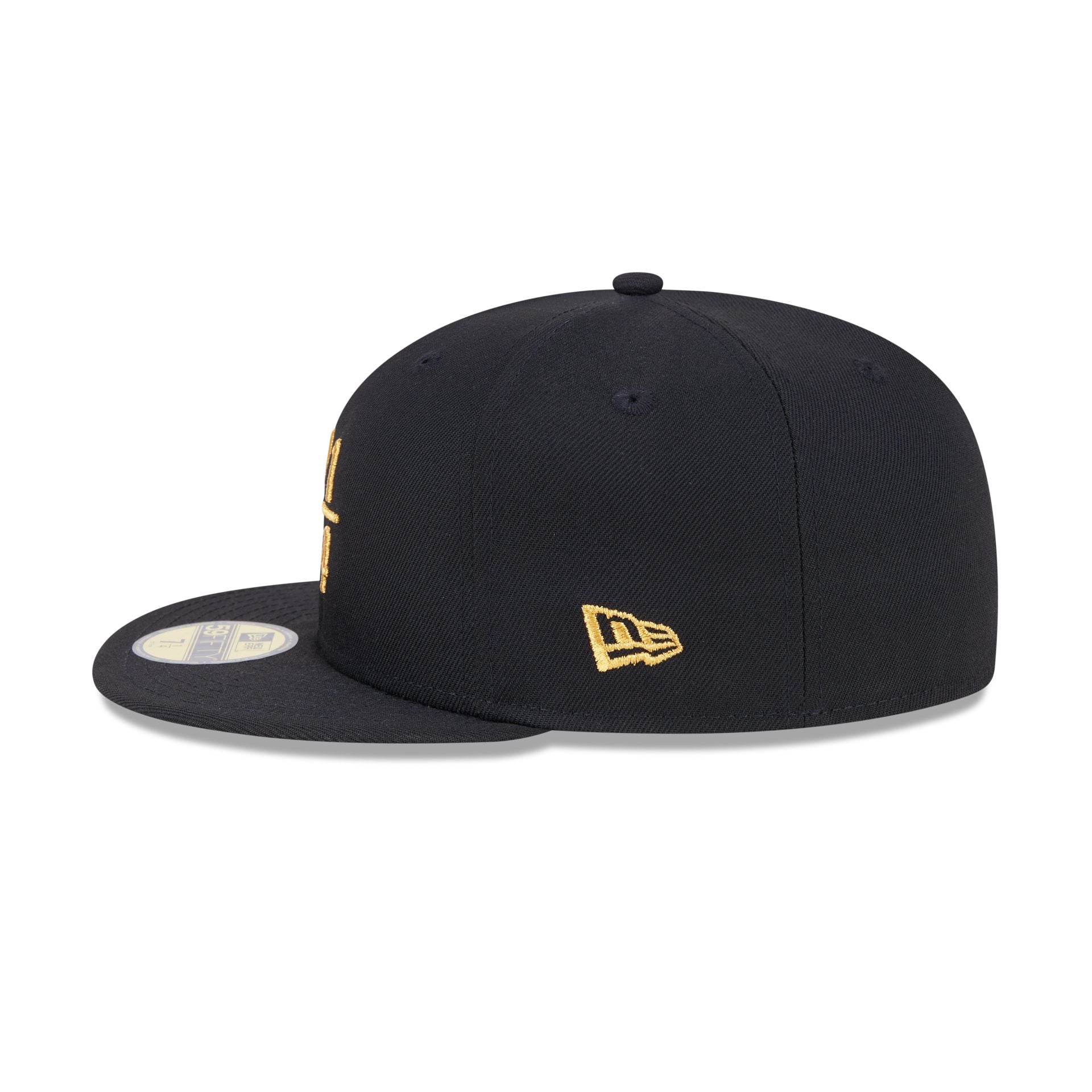 New Era Cap Signature Size 7 1/4 Black 59FIFTY Fitted