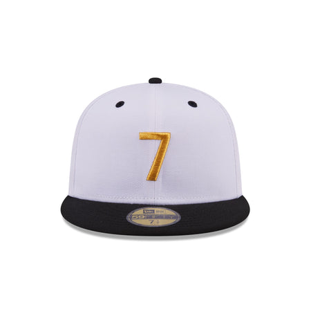 New Era Cap Signature Size 7 White 59FIFTY Fitted Hat