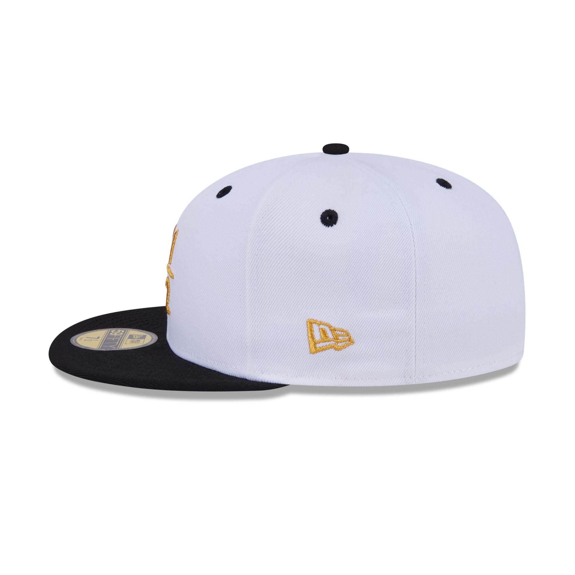 New Era Cap Signature Size 7 1/2 White 59FIFTY Fitted Hat