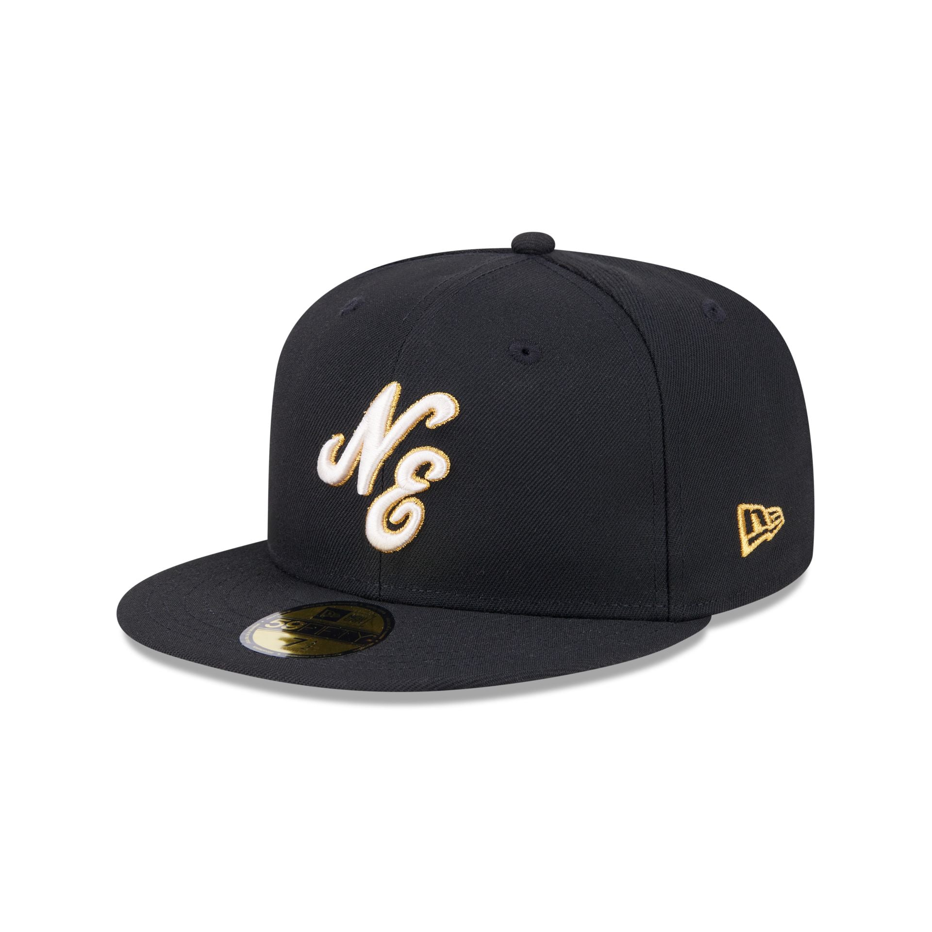 New Era 59Fifty at 59 Years T-Shirt Size Men’s M Medium Gold Black 1954 top ANN13100